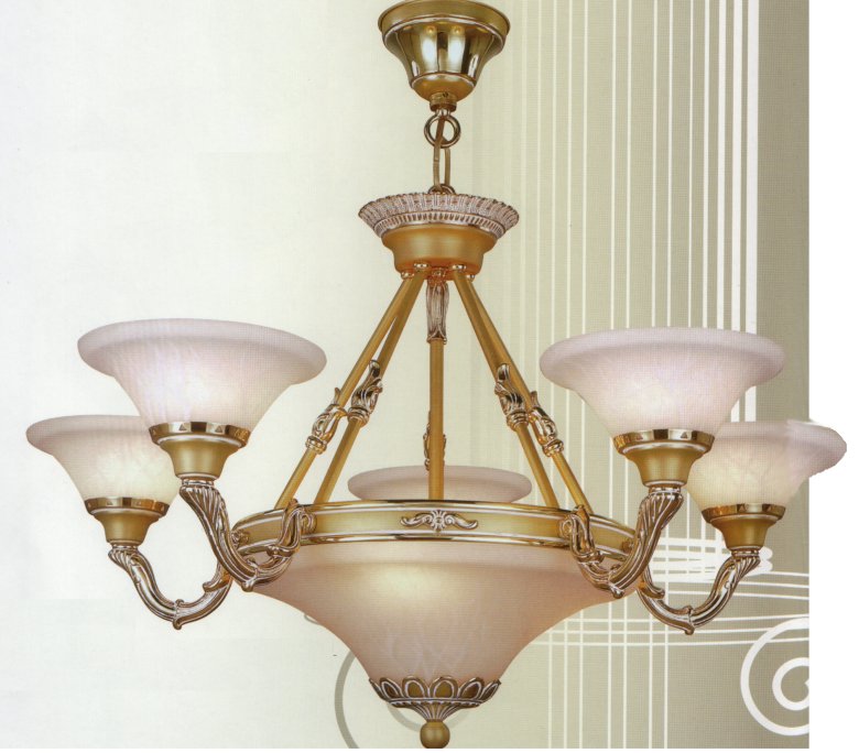 Люстра Bejorama art.20115, производство Испания; Высота:46 ;Диаметр:75 ;Глубина: ; Количество ламп: 9; Е-27; Максимальная мощность лампы: 60 Вт. ;  Цена: ; 