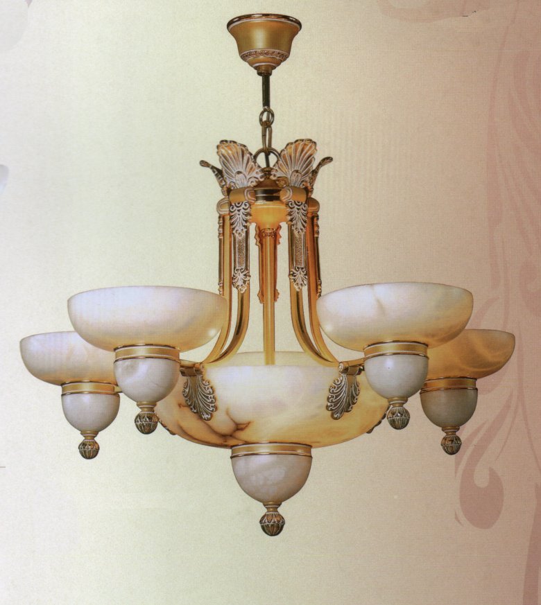 Люстра Bejorama art.20155, производство Испания; Высота:60 ;Диаметр:82 ;Глубина: ; Количество ламп:5 ; Максимальная мощность лампы: 60 Вт. +6 ; Максимальная мощность лампы: 60 Вт.; Цвет: кожа, матовое золото;  Цена: ;  