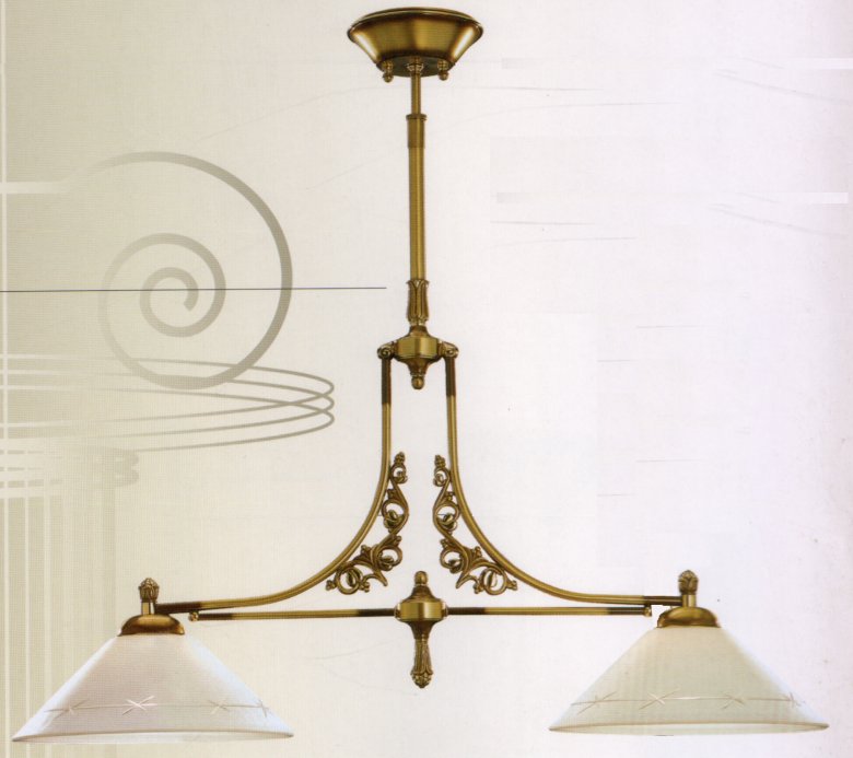 Люстра Bejorama art.20872, производство Испания; Высота:81-70 ;Диаметр:80 ;Глубина: ; Количество ламп: 2; Максимальная мощность лампы:100 Вт. ; Цвет: кожа, матовое золото;  Цена: ; Люстра  art.20882, производство Испания; Высота:100