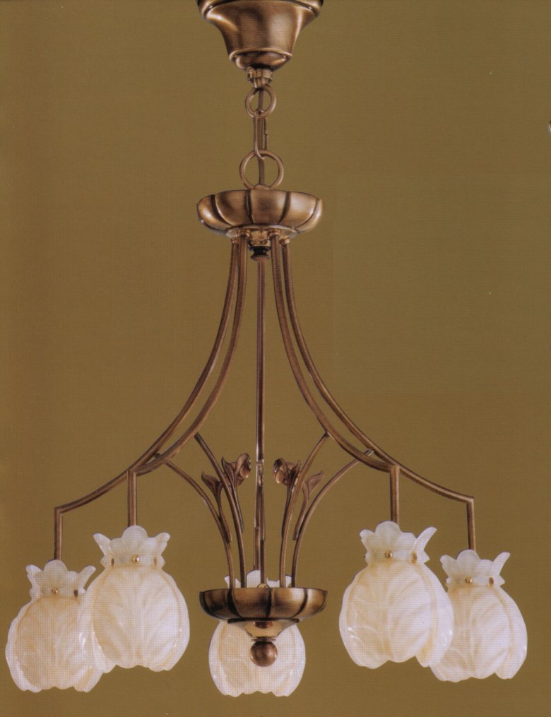 Люстра Bejorama art.22185, производство Испания; Высота:46 ;Диаметр:52 ;Глубина: ; Количество ламп: 5; G9; Максимальная мощность лампы: 60 Вт.;  Цена: ; 