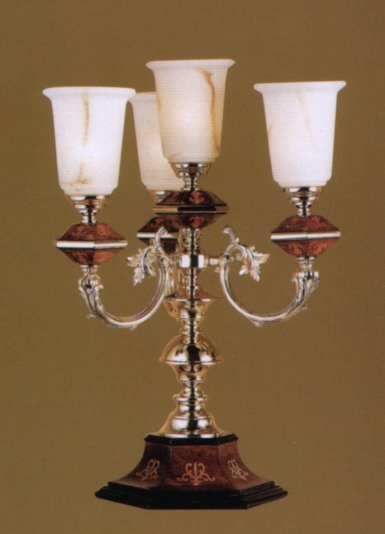 Настольная лампа  art.1180, производство Испания; Высота:42 ;Диаметр:64 ;Глубина: ; Количество ламп: 4; E-14 Максимальная мощность лампы:40 Вт.;  Цена: ;  