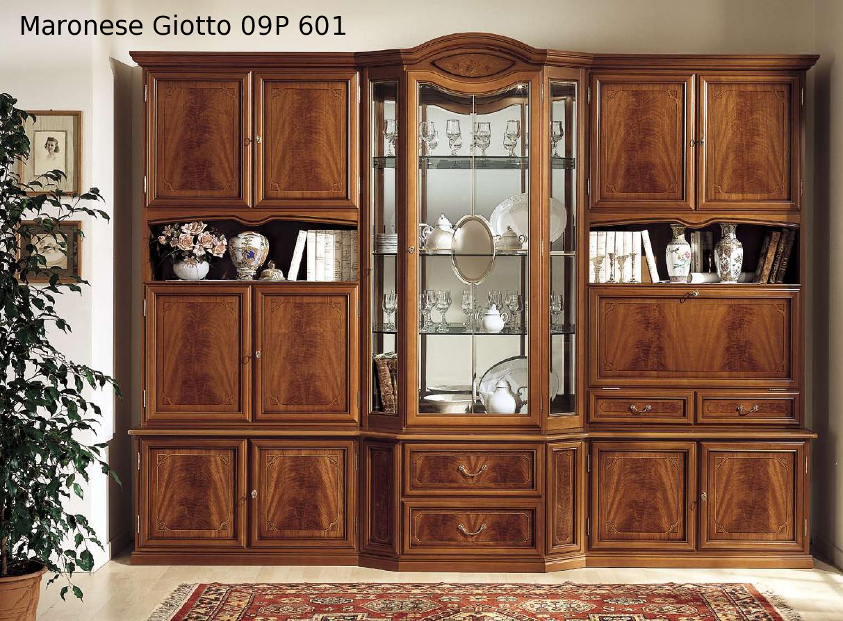 Итальянская классическая мебельная стенка Giotto Maronese композиция 09P601