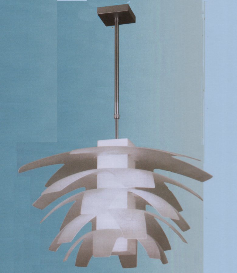 Люстра Iberlamp art.067_05_87-01, производство Испания; Высота:98-68 ; Диаметр:63; Глубина: ; Количество ламп:1хЕ-27галоген ; Максимальная мощность лампы:150 Вт.;  Стекло: белое матовое; Металл:хром + матовый никель ; 