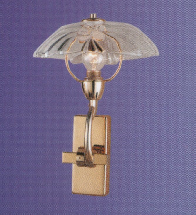 Бра Jomluz art.10202_3_1, производство Испания; Высота:32 ; Диаметр:24; Глубина: ; Количество ламп:1хЕ14 ; Максимальная мощность лампы:40 Вт.;  Металл:золото,матовое золото, никель, хром ; 