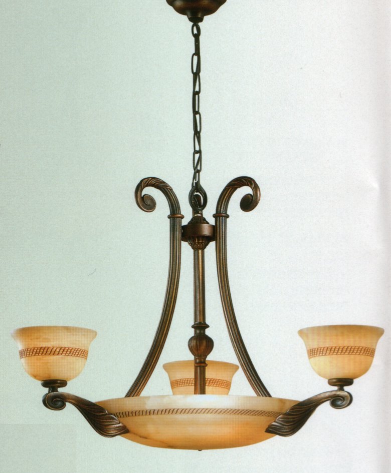 Люстра Possoni art.25003+6, производство Италия; Высота:55;Диаметр:80 ;Глубина: ; Количество ламп: 9; Максимальная мощность лампы:40 Вт.; Цвет: бронза, тено – красная медь;  Цена: ; 