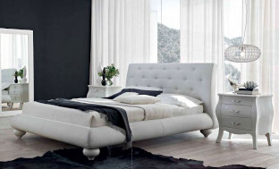 Кровать Zivago с кнопками  коллекция Vogue
