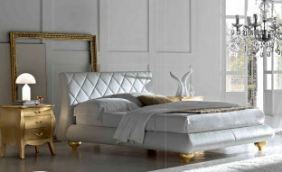 Кровать Zivago со строчкой коллекция Vogue Santarossan