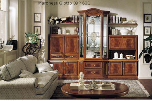Итальянская классическая мебельная стенка Giotto Maronese композиция 09P621