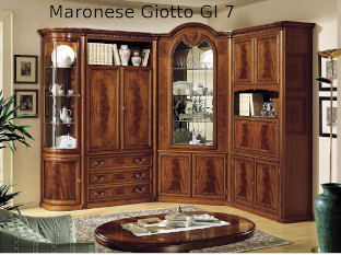 Итальянская угловая классическая стенка Giotto Maronese композиция GI7