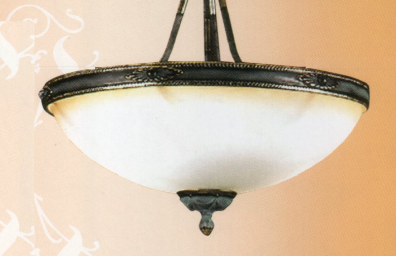 Люстра Vidrios Granada art.2000_45sf, производство Испания; Высота:40 ;Диаметр:46;Глубина: ; Количество ламп:3хЕ14 ; Максимальная мощность лампы:40 Вт.;   Цена: ; 