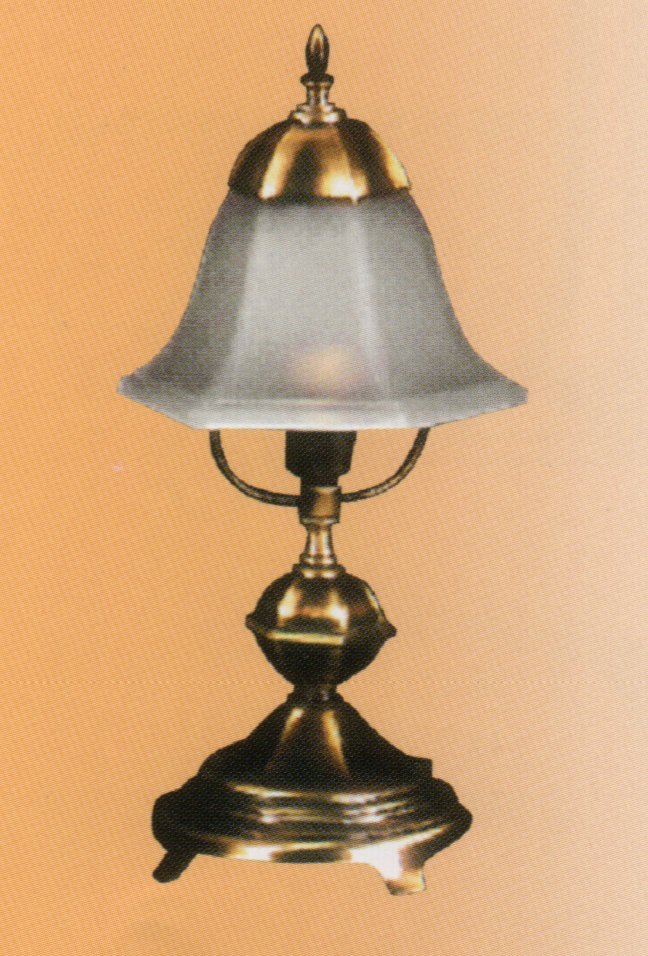 Настольная лампа Vidrios Granada art.2002_sb, производство Испания; Высота:27 ;Диаметр:18;Глубина: ; Количество ламп:1xE14 ; Максимальная мощность лампы:40 Вт.;  Цена: ; 