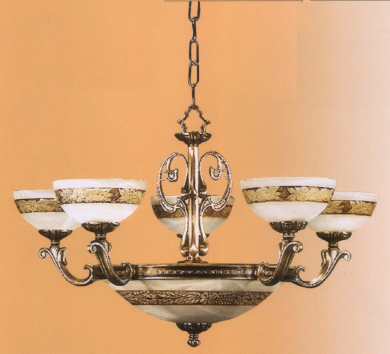 Люстра Vidrios Granada art.2008_5+2, производство Испания; Высота:50 ;Диаметр:76;Глубина: ; Количество ламп:5хЕ27 ; Максимальная мощность лампы:60 Вт.;+ 2хЕ14 -40Вт.   Цена: ; 