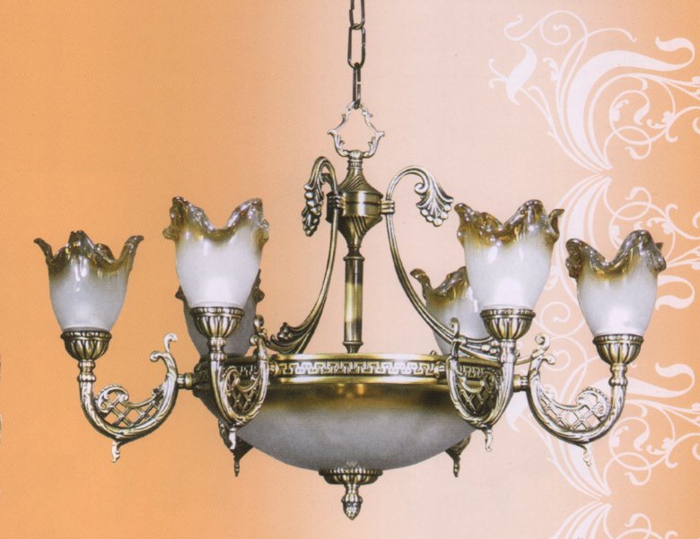 Люстра Vidrios Granada art.2055_6+2_3+2, производство Испания; Высота:48 ;Диаметр:70;Глубина: ; Количество ламп:8хЕ14 ; Максимальная мощность лампы:40 Вт.;   Цена: ; 