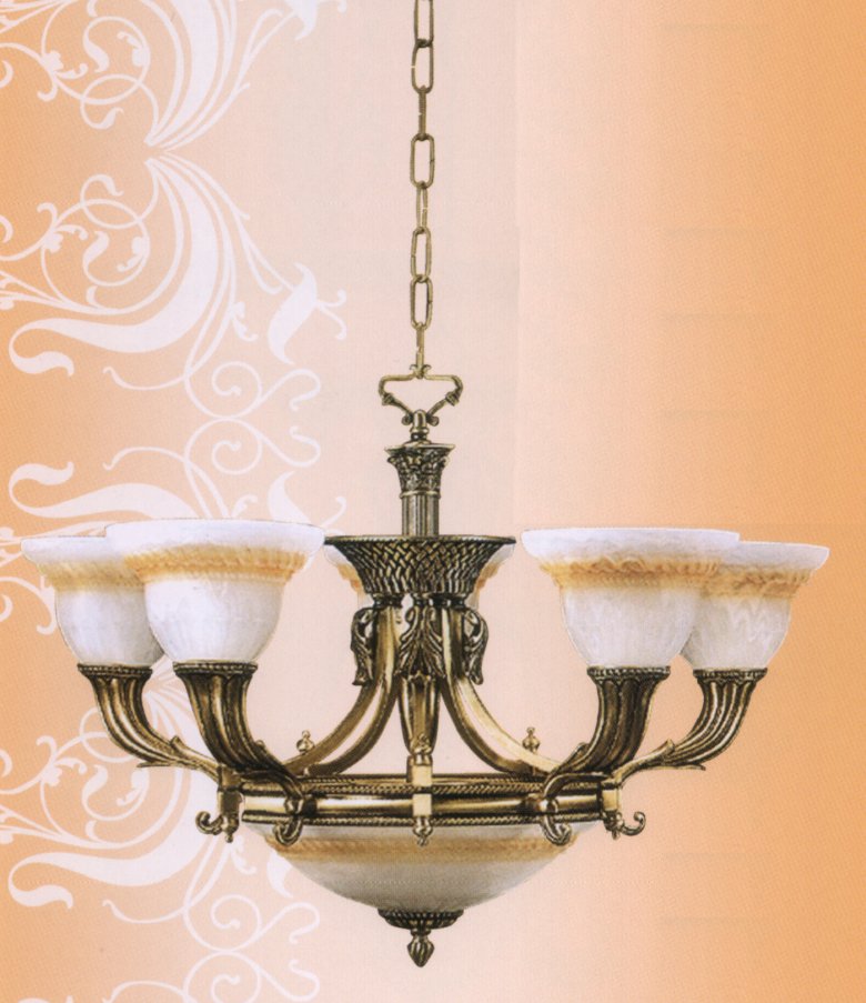 Люстра Vidrios Granada art.7042_5+2, производство Испания; Высота:52 ;Диаметр:70;Глубина: ; Количество ламп:5хЕ27 ; Максимальная мощность лампы:60 Вт. + 2xE14 - 40Вт.;   Цена: ; 