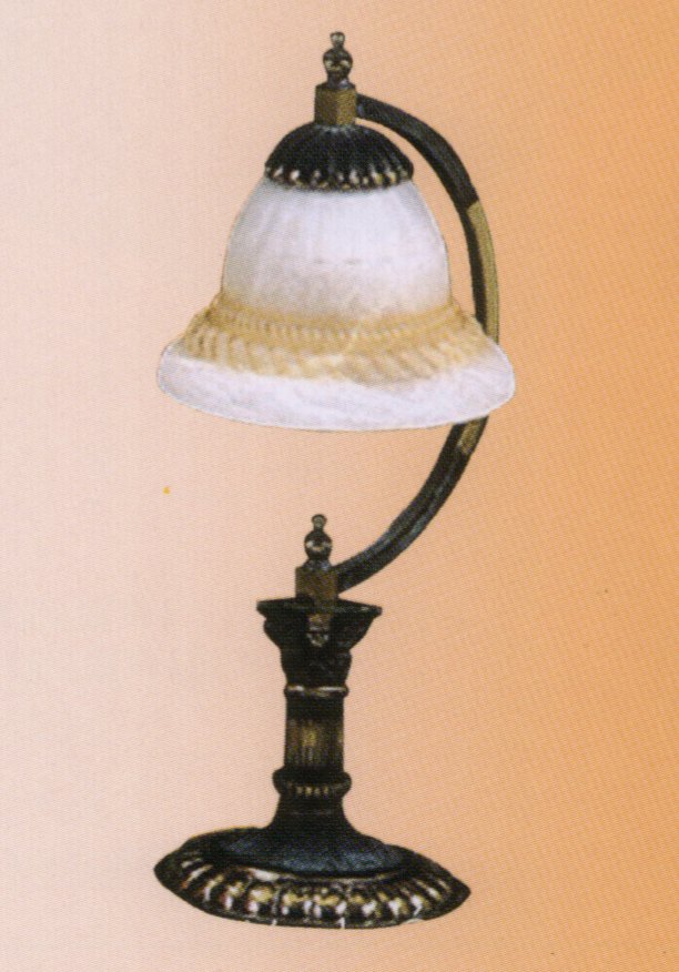 Настольная лампа Vidrios Granada art.7042_sb, производство Испания; Высота:38 ;Диаметр:20;Глубина: ; Количество ламп:1xE27 ; Максимальная мощность лампы:60 Вт.;  Цена: ; 