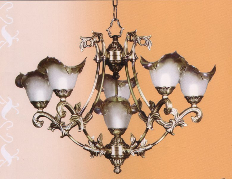 Люстра Vidrios Granada art.7158_6+1, производство Испания; Высота:49 ;Диаметр:67;Глубина: ; Количество ламп:6хЕ14 ; Максимальная мощность лампы:40 Вт.;   Цена: ; 