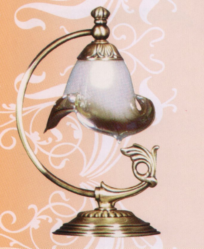 Настольная лампа Vidrios Granada art.7158_sb, производство Испания; Высота:31 ;Диаметр:20;Глубина: ; Количество ламп:1xE14 ; Максимальная мощность лампы:40 Вт.;  Цена: ; 